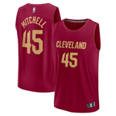 Donovan Mitchell Cleveland Cavaliers Fast Break Replica Jersey sale - Icon Editi- Wine | Fanatics online