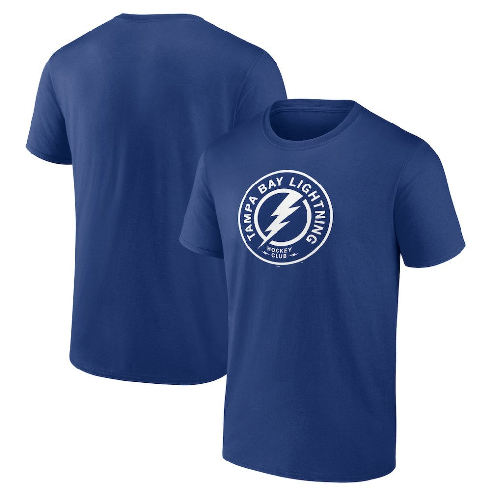 Tampa Bay Lightning Shoulder Patch Logo T-Shirt Blue