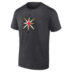Vegas Golden Knights Shoulder Patch Logo T-Shirt Charcoal