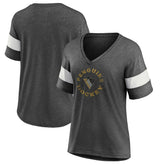 Pittsburgh Penguins Fanatics Women's Special Edition 2.0 Ring The Alarm V-Neck T-Shirt Heather Charcoal