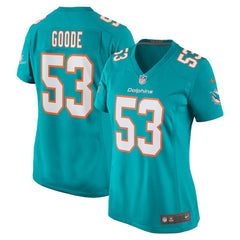Cameron Goode Miami Dolphins Women's Game Player Jersey - Aqua | Nike online