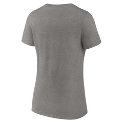 Boston Red Sox Women's Beauty And The Monstah V-Neck T-Shirt - Gray