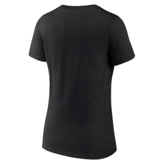 San Francisco Giants Women's Giants Alternate Club Lettering V-Neck T-Shirt - Black