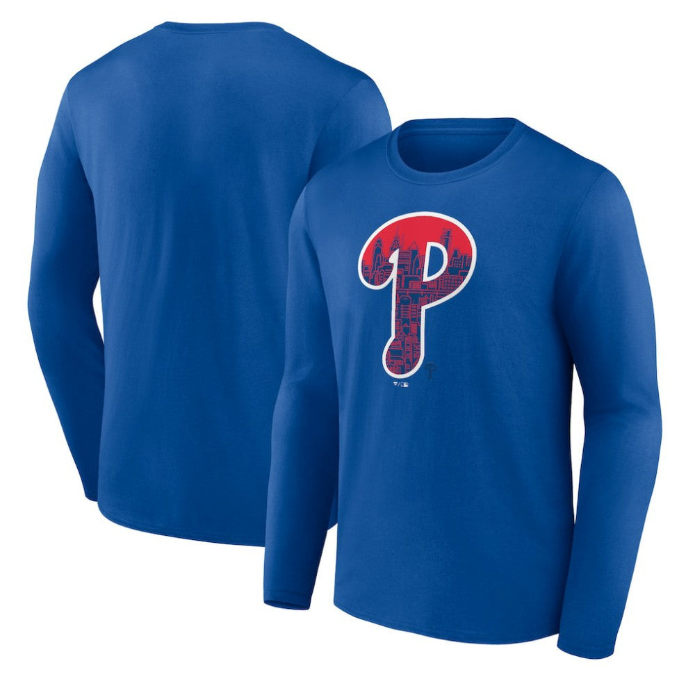 Philadelphia Phillies City P Long Sleeve T-Shirt - Royal