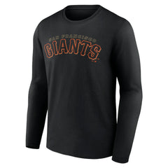 San Francisco Giants Giants Alternate Club Lettering Long Sleeve T-Shirt - Black