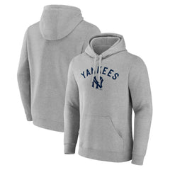 New York Yankees Wahconah Pullover Hoodie - Gray