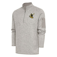 Pittsburgh Steelers Antigua Throwback Fortune Quarter-Zip Pullover Jacket - Oatmeal for sale