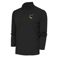 Pittsburgh Steelers Antigua Team Logo Throwback Tribute Quarter-Zip Pullover Top - Charcoal discount