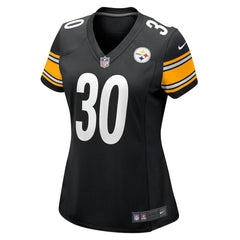 Jaylen Warren Pittsburgh Steelers Women's Game Player Jersey - Black | Nike for sale