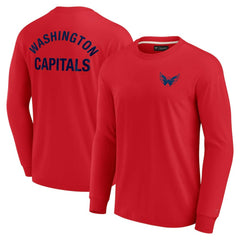 Washington Capitals Fanatics Unisex Elements Super Soft Long Sleeve T-Shirt Red