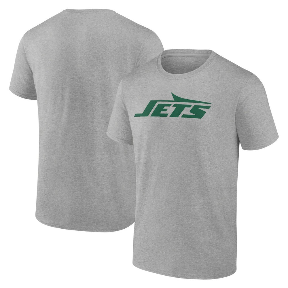 New York Jets Primary Logo T-Shirt - Heather Gray cheap