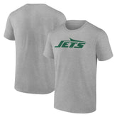 New York Jets Primary Logo T-Shirt - Heather Gray cheap