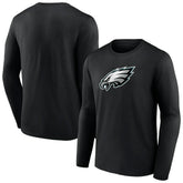 Philadelphia Eagles Primary Team Logo Long Sleeve T-Shirt - Black on sale