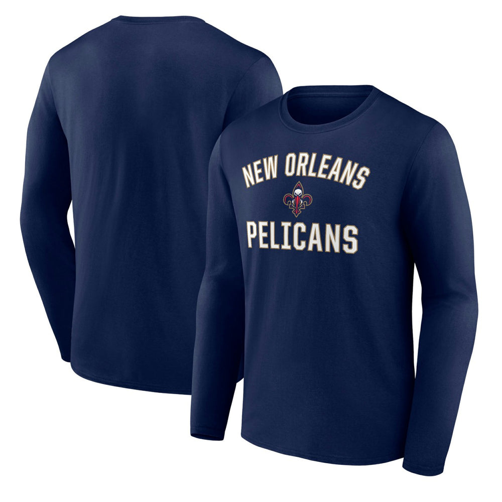 New Orleans Pelicans Victory Arch Team Long Sleeve T-Shirt - Navy outlet