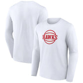 Atlanta Hawks Alternate Logo Long Sleeve T-Shirt - White cheap