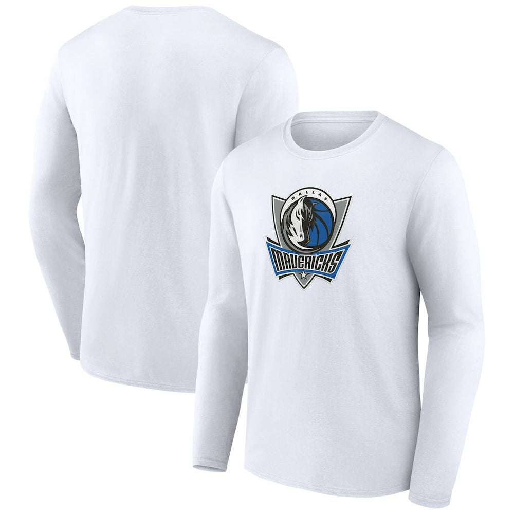 Dallas Mavericks Alternate Logo Long Sleeve T-Shirt sale - White outlet