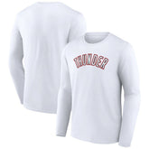 Oklahoma City Thunder Alternate Logo Long Sleeve T-Shirt - White sale