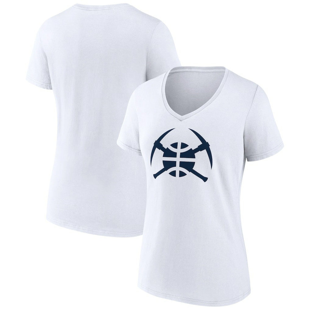 Denver Nuggets Women's Alternate Logo V-Neck T-Shirt sale - White sale