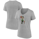 Boston Celtics Women's Alternate Logo V-Neck T-Shirt - Gray cheap