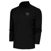 Jacksonville Jaguars Antigua Tonal Logo Tribute Quarter-Zip Pullover Top - Black discount