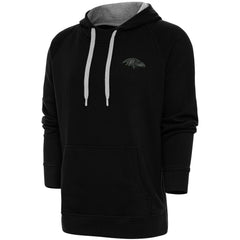 Baltimore Ravens Antigua Tonal Logo Victory Pullover Hoodie - Black online