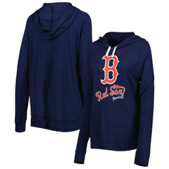 Boston Red Sox Touch Women's Pre-Game Raglan Pullover Hoodie - Navy