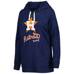 Houston Astros Touch Women's Pre-Game Raglan Pullover Hoodie - Navy