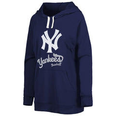 New York Yankees Touch Women's Pre-Game Raglan Pullover Hoodie - Navy