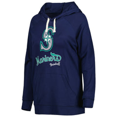 Seattle Mariners Touch Women's Pre-Game Raglan Pullover Hoodie - Navy