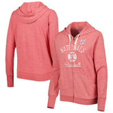 Washington Nationals Touch Women's Training Camp Tri-Blend Lightweight Full-Zip Hoodie - Red