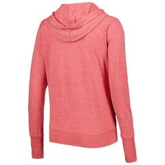 Washington Nationals Touch Women's Training Camp Tri-Blend Lightweight Full-Zip Hoodie - Red