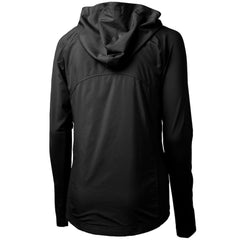 Las Vegas Raiders Cutter & Buck Women's Throwback Logo Adapt Eco Knit Hybrid Recycled Full-Zip Hoodie - Black on sale
