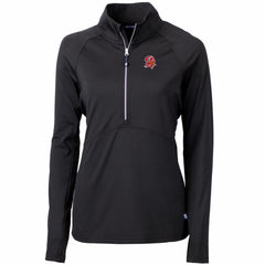 Tampa Bay Buccaneers Cutter & Buck Women's Throwback Logo Adapt Eco Knit Stretch Recycled Half-Zip Pullover Top - Black sale