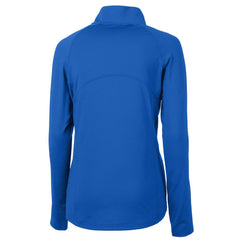 New England Patriots Cutter & Buck Women's Throwback Logo Adapt Eco Knit Stretch Recycled Half-Zip Pullover Top - Royal discount