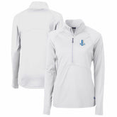 Detroit Lions Cutter & Buck Women's Throwback Logo Adapt Eco Knit Stretch Recycled Half-Zip Pullover Top - White sale