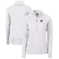 Buffalo Bills Cutter & Buck Women's Throwback Logo Adapt Eco Knit Stretch Recycled Half-Zip Pullover Top - White discount