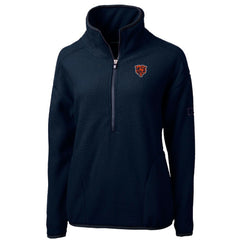 Chicago Bears Cutter & Buck Women's Throwback Logo Cascade Eco Sherpa Fleece Half-Zip Pullover Jacket - Navy discount