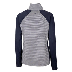 Los Angeles Chargers Cutter & Buck Women's Throwback Logo Forge Tonal Stripe Stretch Half-Zip Pullover Top - Navy cheap
