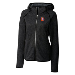 Denver Broncos Cutter & Buck Women's Throwback Logo Mainsail Full-Zip Jacket - Heather Charcoal for sale