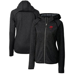 Buffalo Bills Cutter & Buck Women's Throwback Logo Mainsail Full-Zip Jacket - Heather Charcoal sale