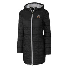 Cleveland Browns Cutter & Buck Women's Throwback Logo Rainier Primaloft Eco Full-Zip Hoodie Long Coat - Black on sale
