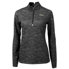 New York Jets Cutter & Buck Women's Throwback Logo Traverse Camo Quarter-Zip Pullover Top - Black online