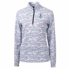 Detroit Lions Cutter & Buck Women's Throwback Logo Traverse Camo Quarter-Zip Pullover Top - Charcoal for sale