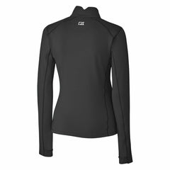 Detroit Lions Cutter & Buck Women's Throwback Logo Traverse Stretch Quarter-Zip Pullover Top - Black cheap