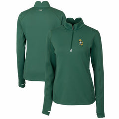 Green Bay Packers Cutter & Buck Women's Throwback Logo Traverse Stretch Quarter-Zip Pullover Top - Green discount