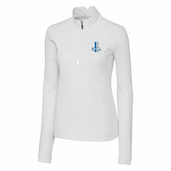 Detroit Lions Cutter & Buck Women's Throwback Logo Traverse Stretch Quarter-Zip Pullover Top - White online