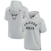 Chicago Bulls Unisex Elements Super Soft Fleece Short Sleeve Pullover Hoodie sale - Gray | Fanatics shop