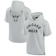 Chicago Bulls Unisex Elements Super Soft Fleece Short Sleeve Pullover Hoodie sale - Gray | Fanatics shop