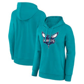 Charlotte Hornets Women's Team Primary Logo Pullover Hoodie - Teal shop