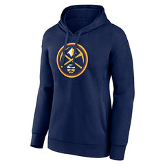 Denver Nuggets Women's Team Primary Logo Pullover Hoodie sale - Navy for sale
